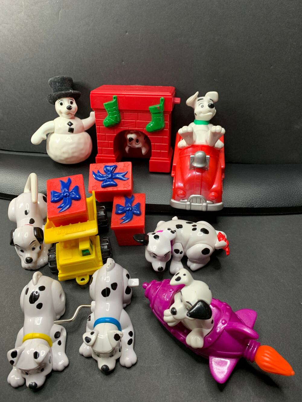 2000 Disney 102 Dalmatians McDonald's Happy Meal Toys Lot 11 Puppy Figures Cars